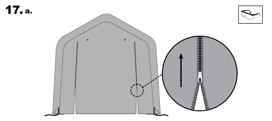 Scotts-70496-Storage-Shed-10-x-15-x 8’-Green-PeaK-35
