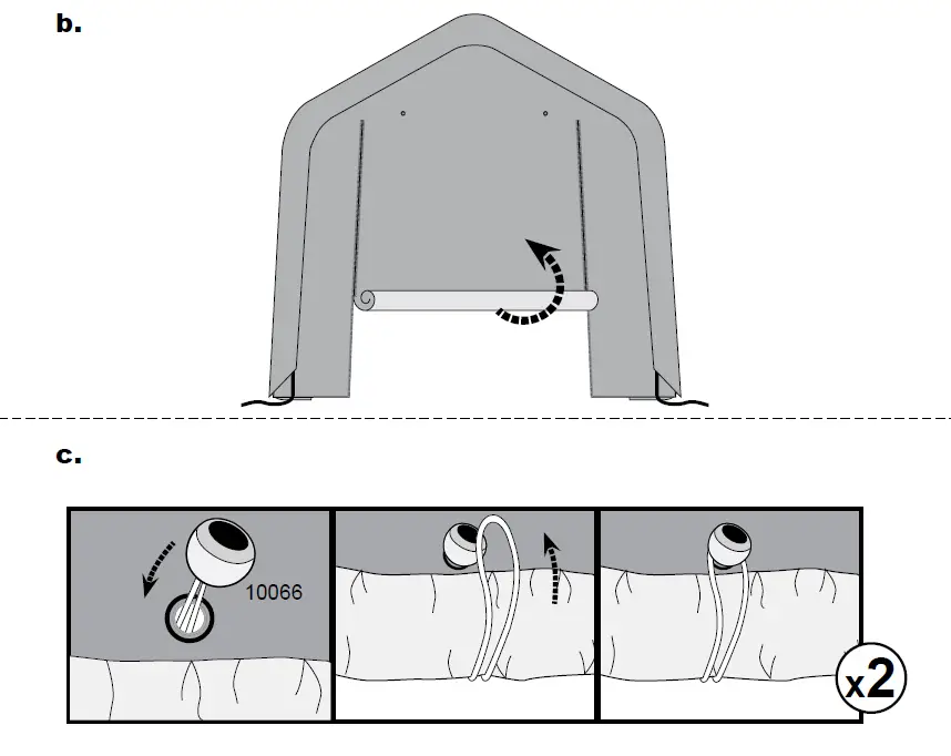 Scotts-70496-Storage-Shed-10-x-15-x 8’-Green-PeaK-36