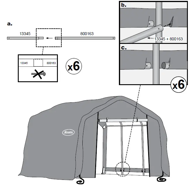 Scotts-70496-Storage-Shed-10-x-15-x 8’-Green-PeaK-38