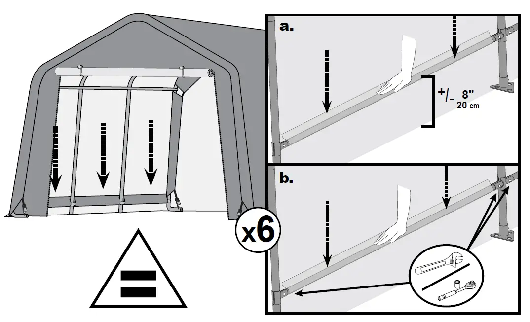 Scotts-70496-Storage-Shed-10-x-15-x 8’-Green-PeaK-44