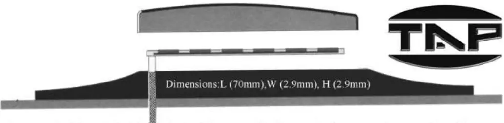 TAP ENJ CP Preamp Jack with Volume Tone and on Board Gain Control and Piezo Bar - Figure