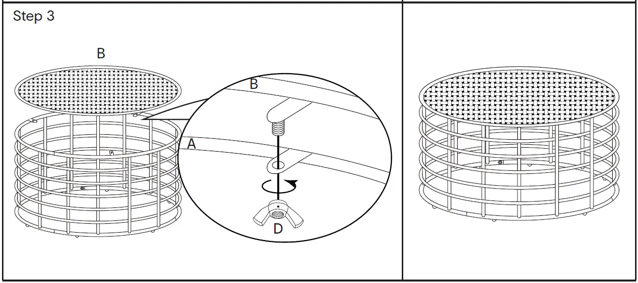 Kmart 43151639 Woven Black Coffee Table 2