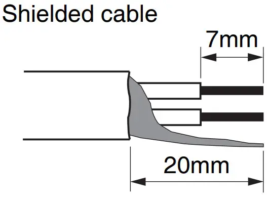 TOA DA 150EH AM Multichannel Power Amplifier - Cable end treatment