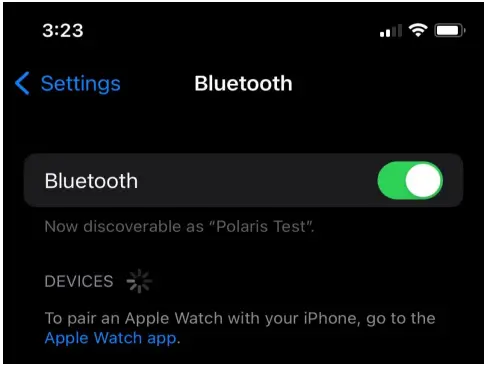 POLARIS GPS Android Unit - Bluetooth settings