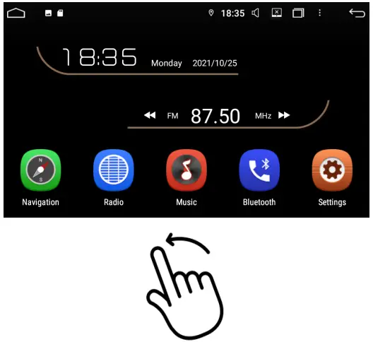 POLARIS GPS Android Unit - left to access