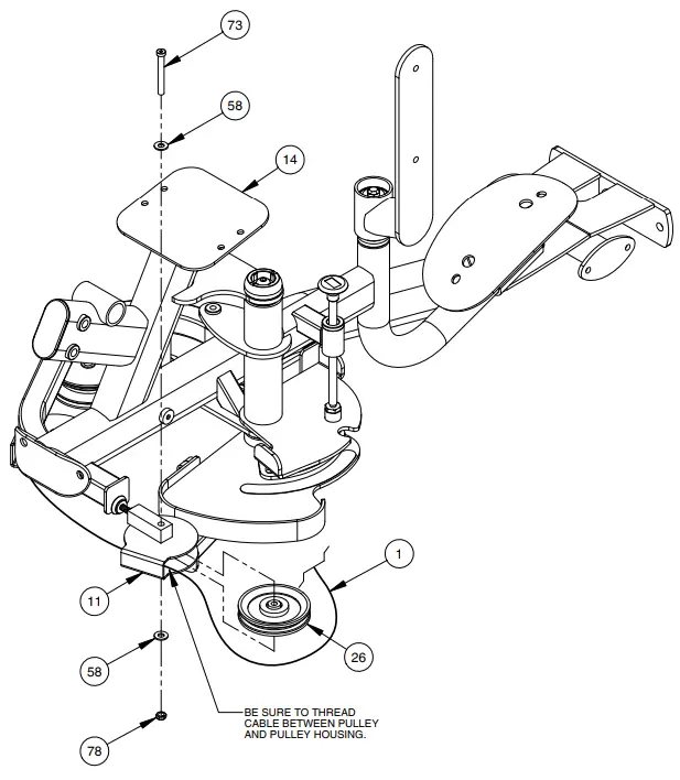 HOIST HD 3800 Inner Outer Thigh Fitness -FRAME ASSEMBLY 10