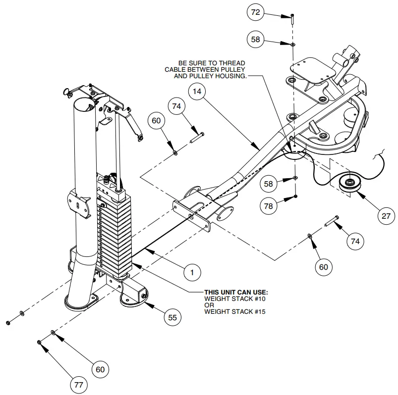 HOIST HD 3800 Inner Outer Thigh Fitness -FRAME ASSEMBLY 2