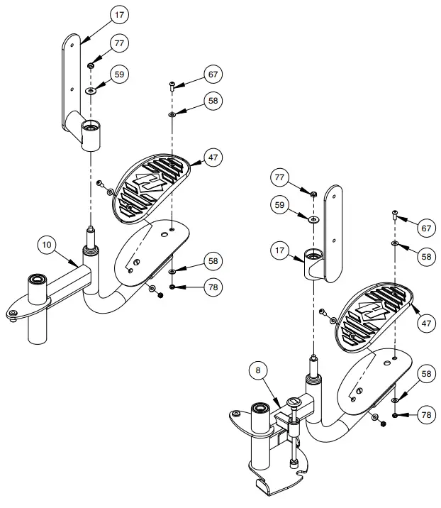 HOIST HD 3800 Inner Outer Thigh Fitness -FRAME ASSEMBLY 5