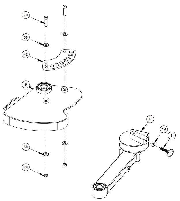 HOIST HD 3800 Inner Outer Thigh Fitness -FRAME ASSEMBLY6