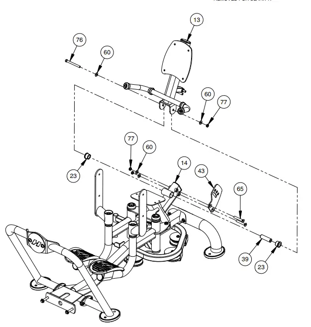 HOIST HD 3800 Inner Outer Thigh Fitness -FRAME ASSEMBLY9