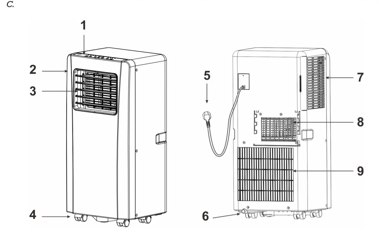 Wood s AC CAPRI Silent 9K WAC901G-C