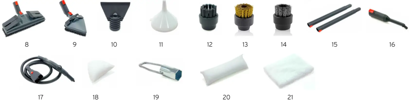 Accessories with Steam Cleaner