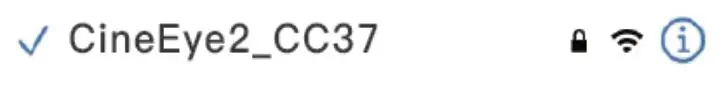 ACCSOON CineEye 2S Wireless SDI HDMI Video Transmitter with 5 GHz Wi-Fi for up to 4 Mobile Devices - Connect the App to the CineEye 2S