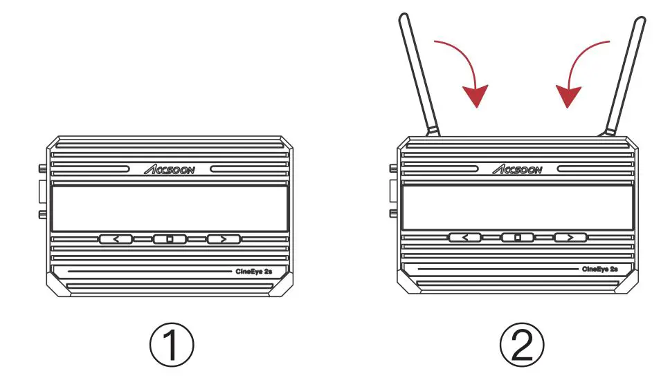 ACCSOON CineEye 2S Wireless SDI HDMI Video Transmitter with 5 GHz Wi-Fi for up to 4 Mobile Devices - Install Instructions