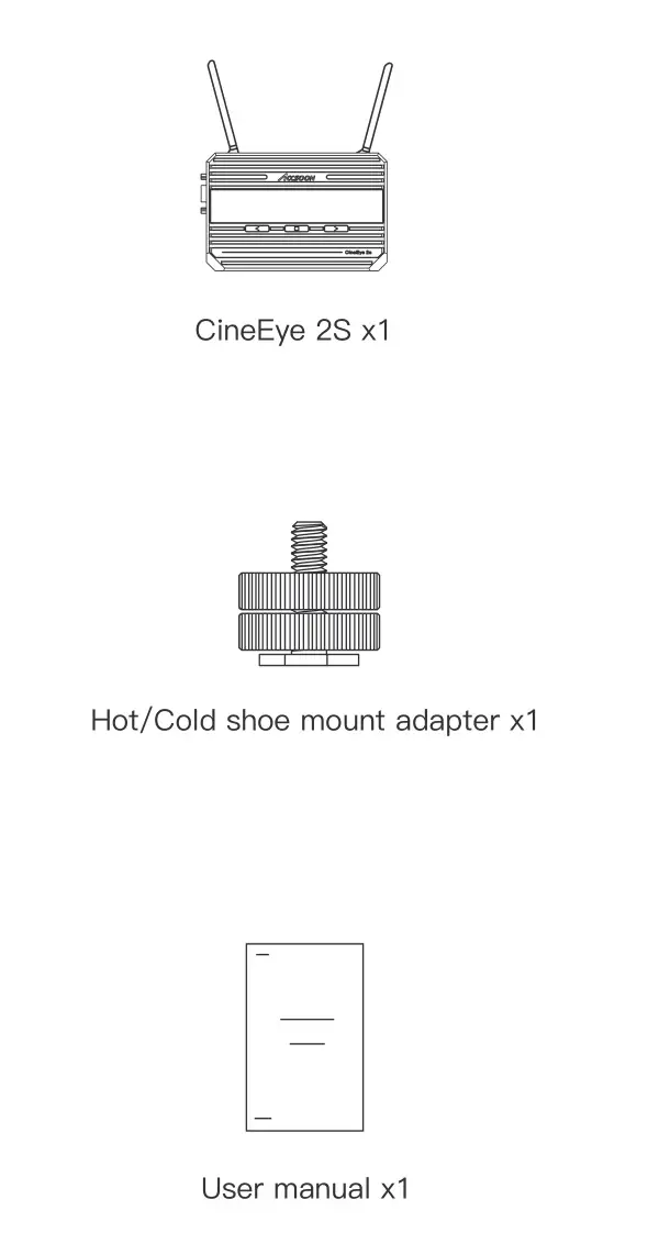 ACCSOON CineEye 2S Wireless SDI HDMI Video Transmitter with 5 GHz Wi-Fi for up to 4 Mobile Devices - Overview