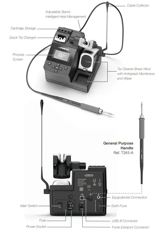 JBC Compact Soldering Station CD-Features