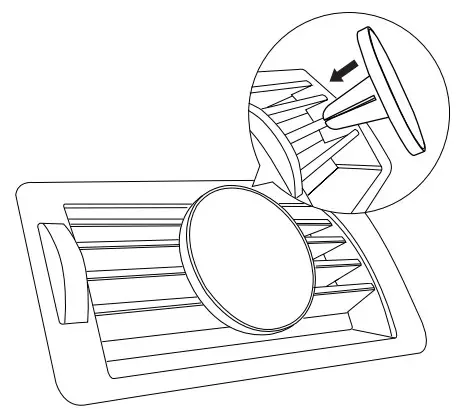 TECHmatte MagSafe MagGrip Vent Universal Car Mount -Assembly