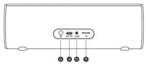 AIWA SB-X99J Bluetooth Speaker - charging port