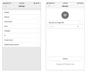 gembird DR IPC 01 HD Smart Wifi IP Cam- ALARM SETTINGS