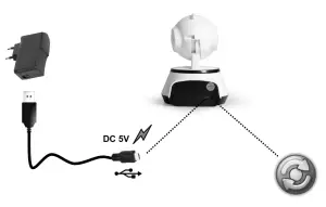 gembird DR-IPC-01 HD Smart Wifi IP Cam- ROTATING HD WIFI CAMERA