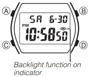 CASIO Watch QW-3294 - Backlight