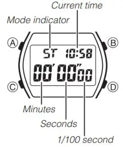 CASIO Watch QW-3294 - Stopwatch
