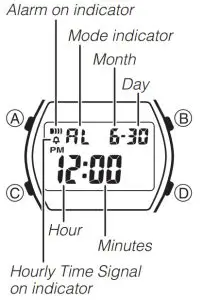 CASIO Watch QW-3294 - multi-function alarm