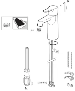 IKEA 403 430 82 Brogrund Bath Faucet with Strainer - fig 4