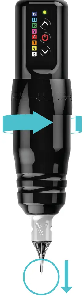 Increases needle depth