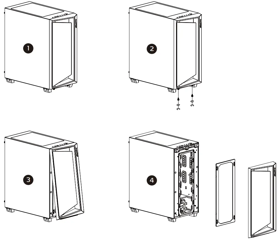 XPG 053 Cruiser Super Mid Tower Chassis - DUST FILTER