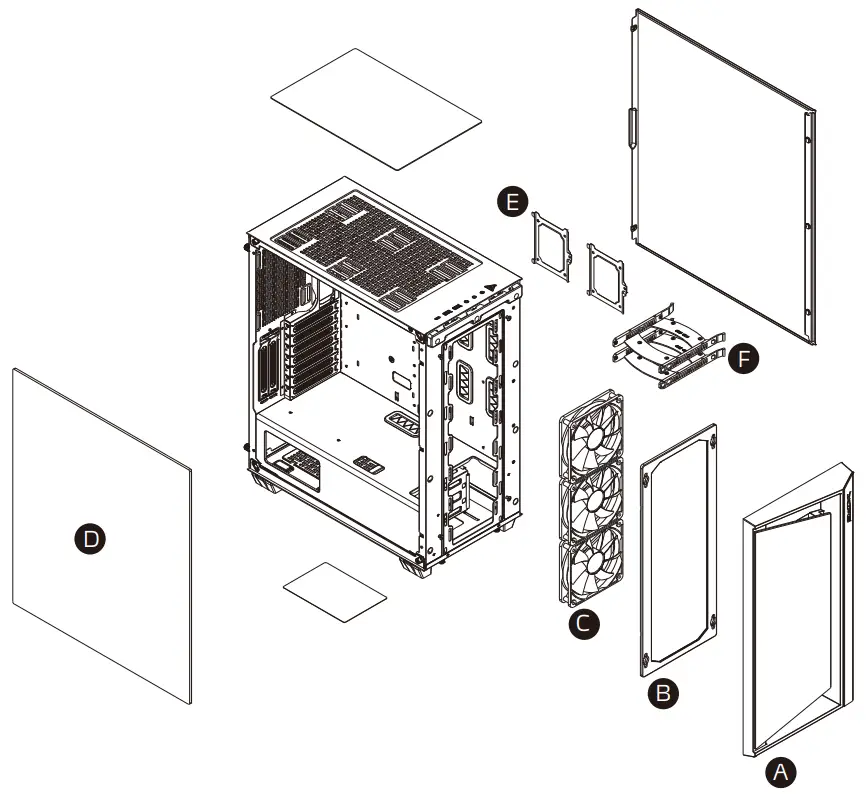 XPG 053 Cruiser Super Mid Tower Chassis - TOWER CHASSIS