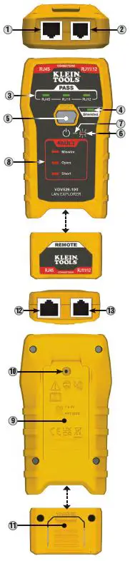 KLEIN TOOLS VDV526-100 Lan Explorer Data Cable Tester with Remote FIG 1