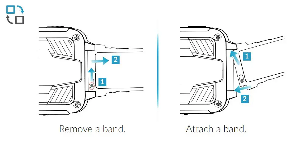 TCL MT42X Movetime Family Watch 2 User Guide - Remove & Attach band