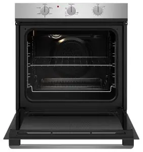 a close up of an oven