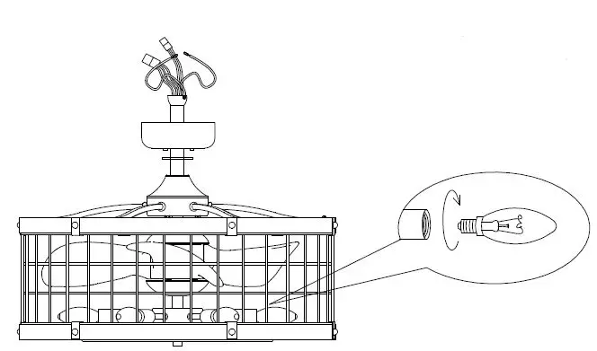 WAREHOUSE DW01W10 25 Inch Ceiling Fan-8