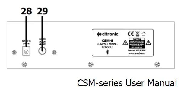 citronics CSM-series Compact Mixers with USB Player-10