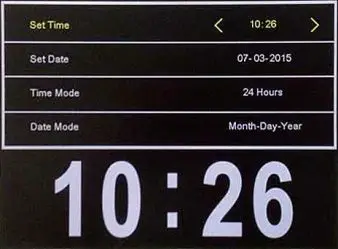 Tijd modus (12h-24h)