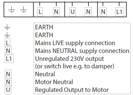 nuaire SPCON 1.5A Auto Transformer Speed Control for Single Phase Motors fig6