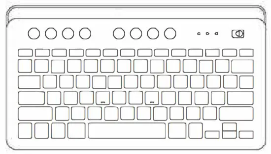 Fatelegend PC346A Wireless Compact Bluetooth Keyboard - KEYBOARD3