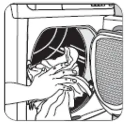 saco Zanussi ZDC46130W 6kg Sensor Tumbler Dryer - DOOR