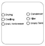 saco Zanussi ZDC46130W 6kg Sensor Tumbler Dryer - lights