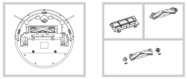 HONGJINGYANG B-X5 Multifunctional Robotic Vacuum Cleaner- Clean
