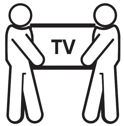 onn 100027964 Full Motion TV Wall Mount User Guide - Hang TV on Wall Plate