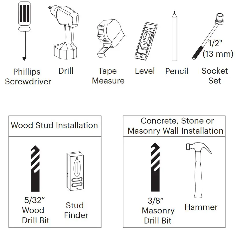onn 100027964 Full Motion TV Wall Mount User Guide - Let's Get Started