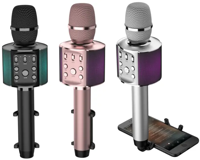 LASER Karaoke LED Microphone-25