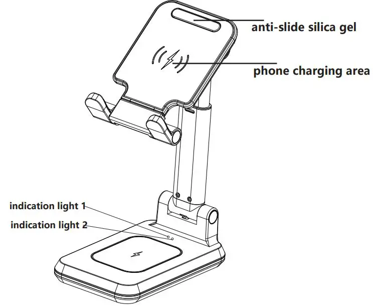 SUNSKY-T6 2-in-1-Portable-Folding-Stand-Wireless-Charging-1