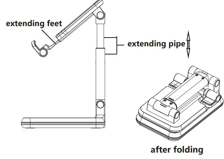 SUNSKY-T6 2-in-1-Portable-Folding-Stand-Wireless-Charging-4