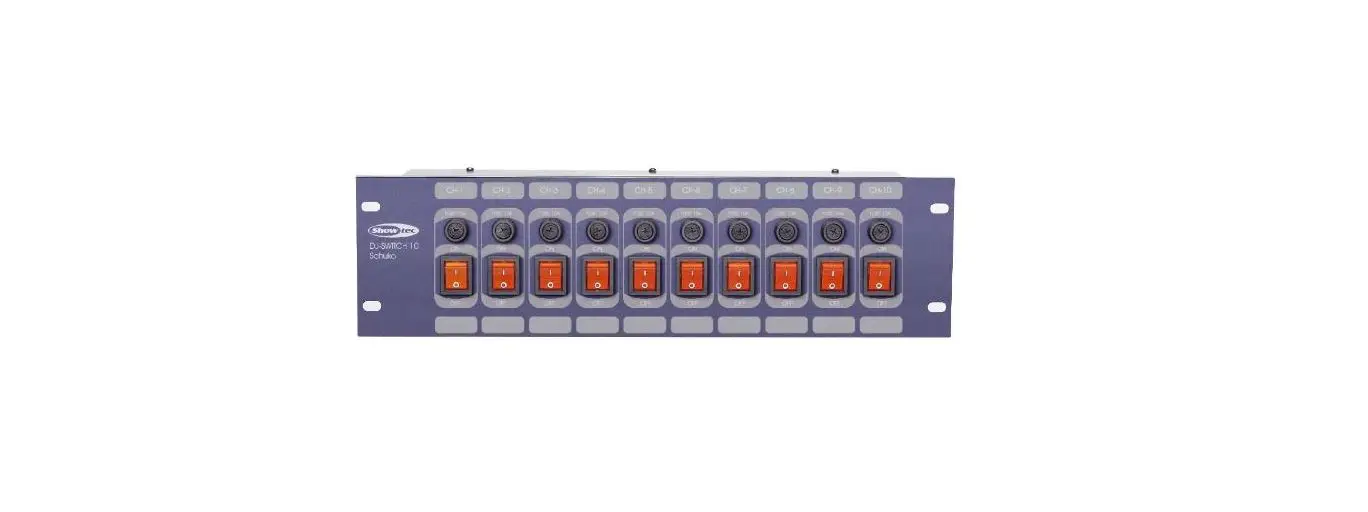 Showtec Dj Switch 10 10-channel Switch Board User Guide