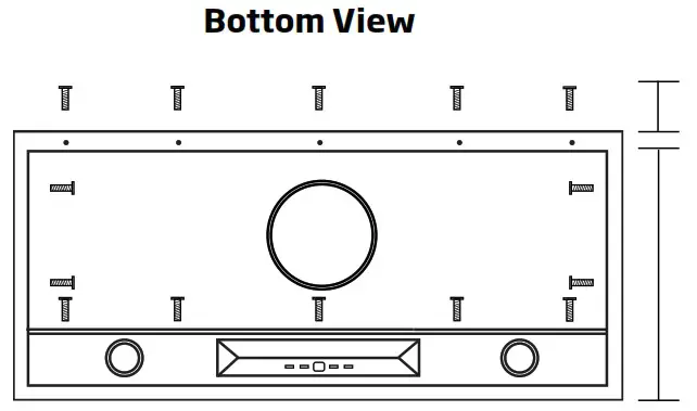 schweigen EV 6UCQS Rangehood - MOUNTING POINTS 2