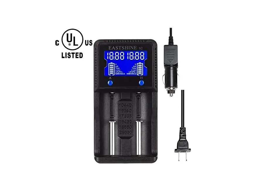Universal Battery Charger Eastshine S2 Lcd Display Speedy Smart Charger For Rechargeable Batteries-instructions